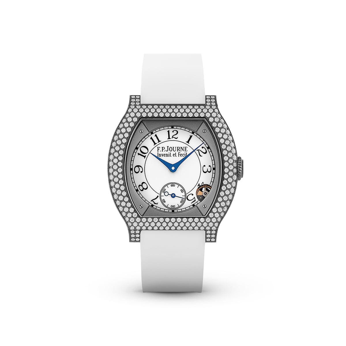 Élégante 40 mm Titanium 12 Rows of Diamonds-F.P.Journe