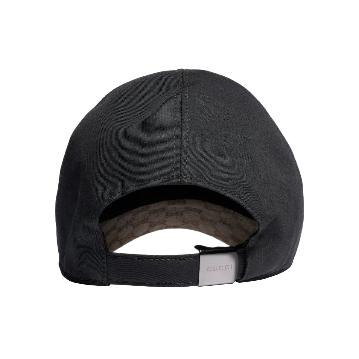 Baseball Cap Cotton Canvas Monogram Black