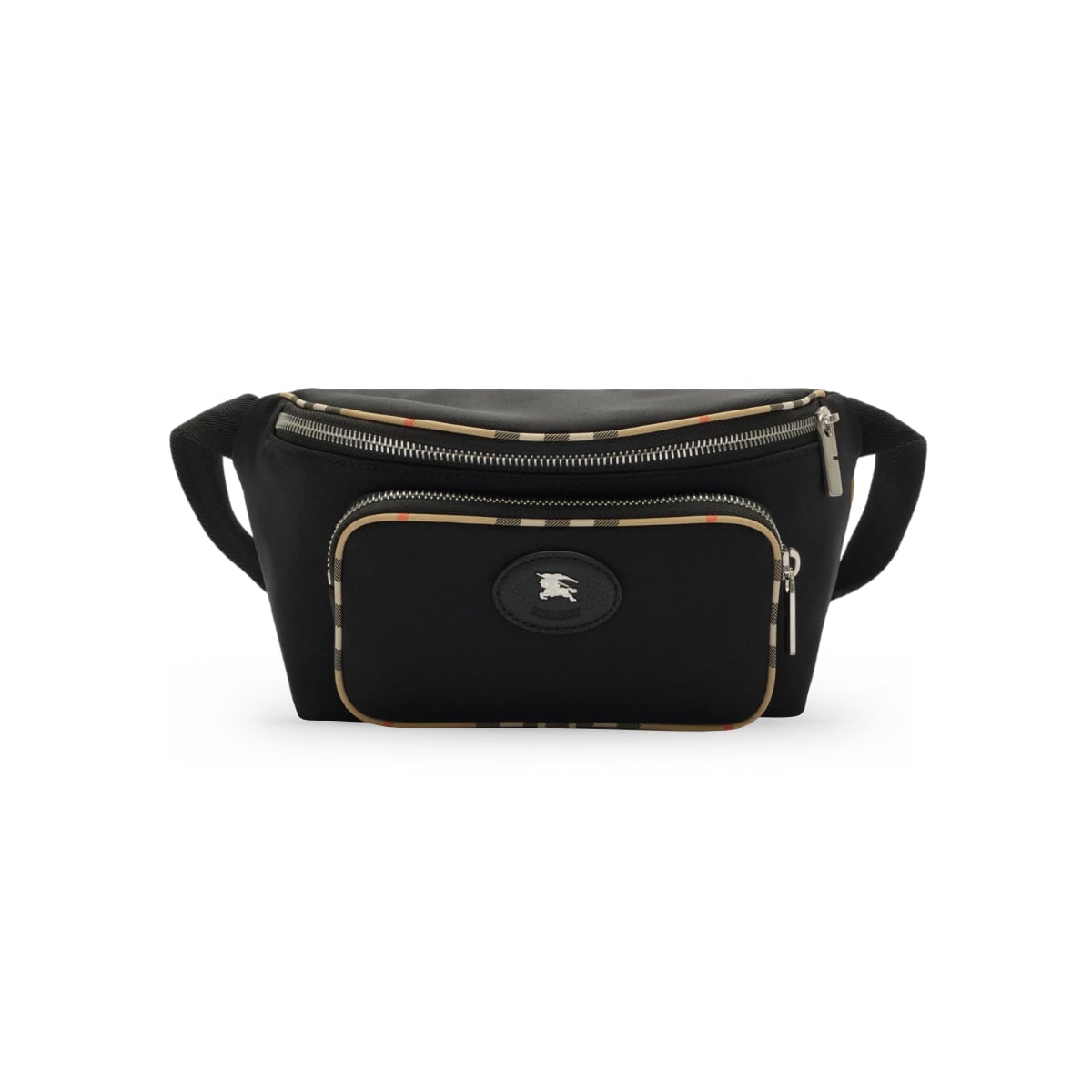 Check Trim Belt Bag Black-Burberry