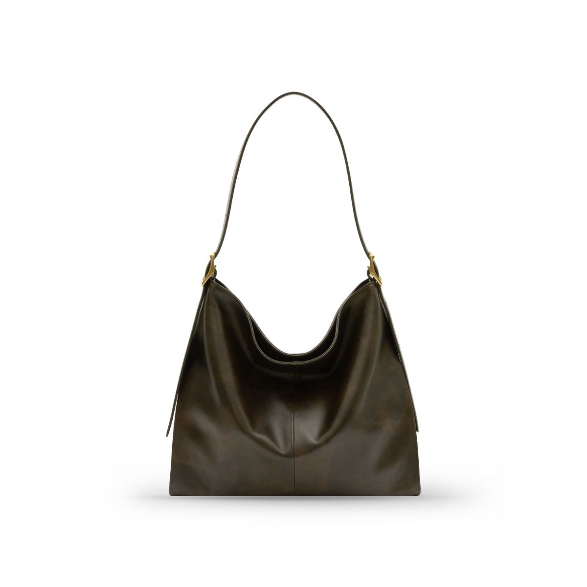 Folnua Mini Anthos Shoulder Bag Leather Cocoa Stitch Original 