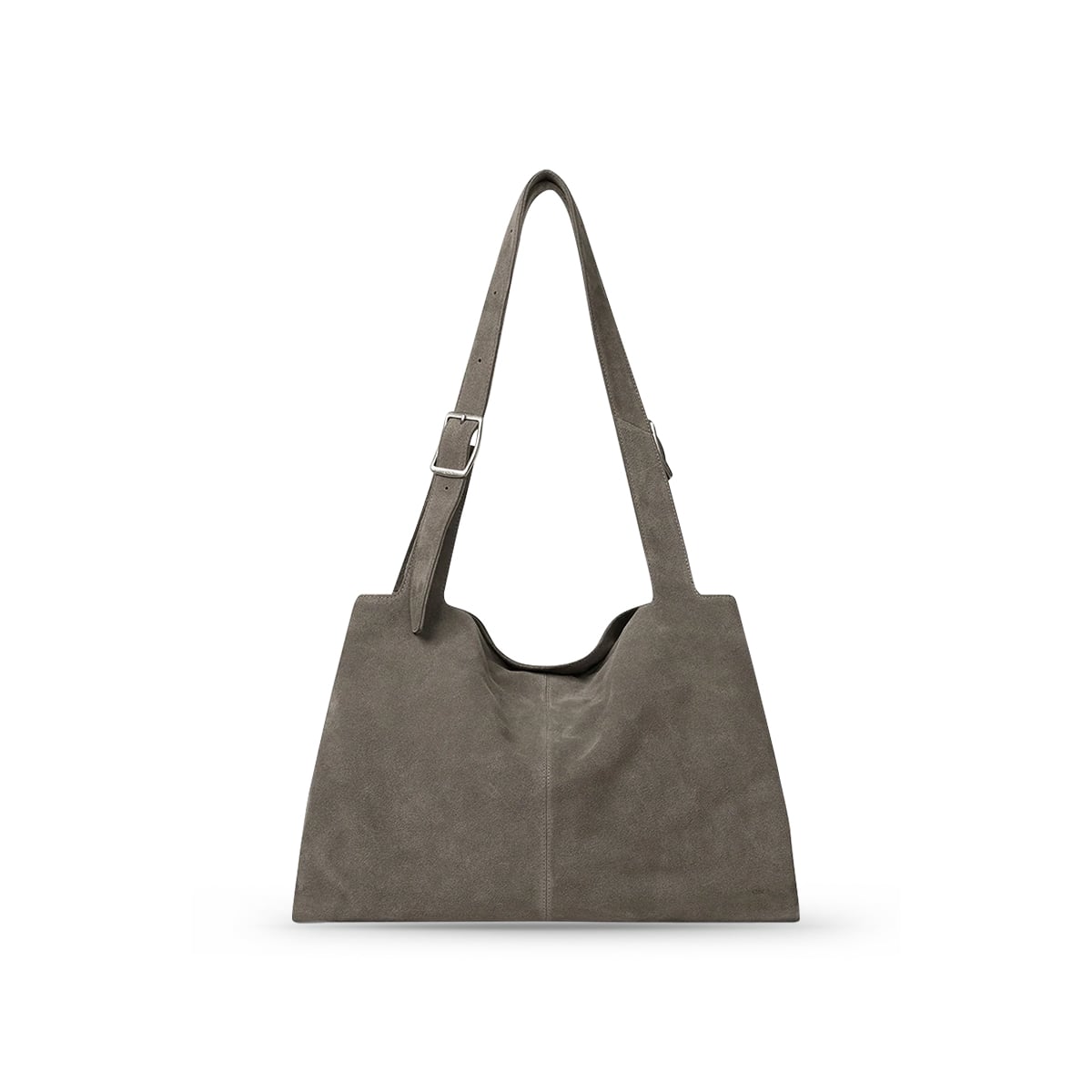Brise Grand Shoulder Bag Suede Grey-Atelier de Lumen