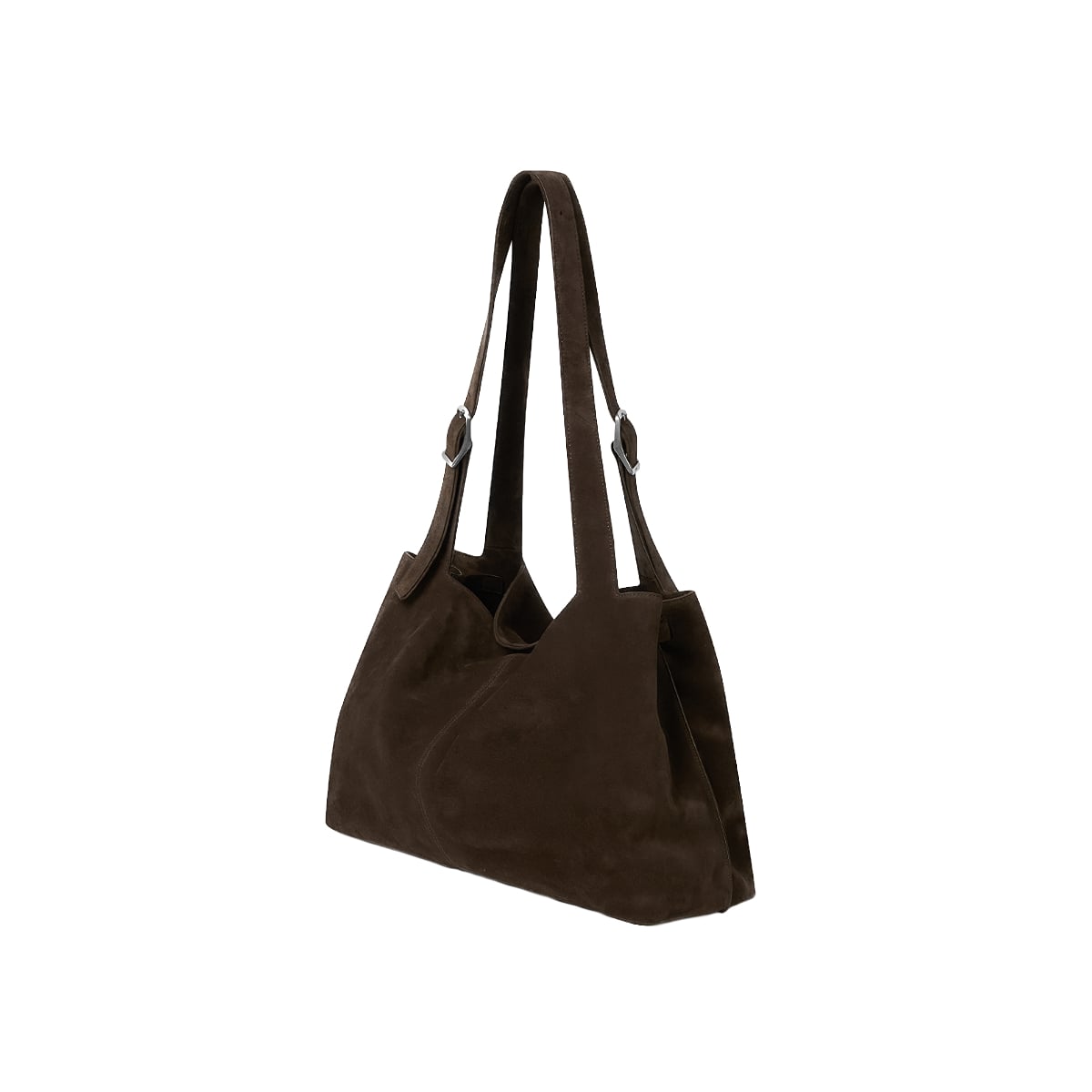 Brise Grand Shoulder Bag Suede Brown