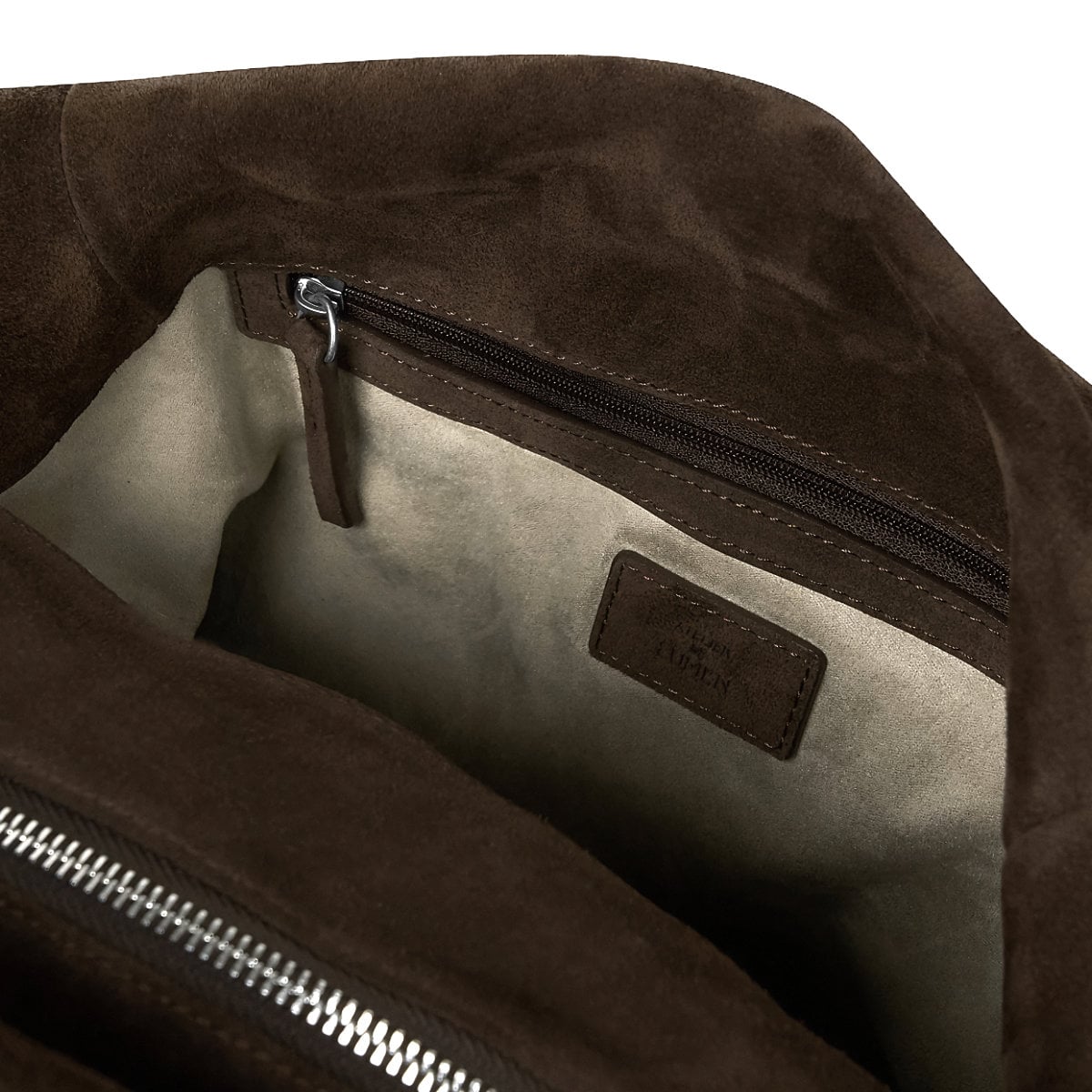 Brise Grand Shoulder Bag Suede Brown