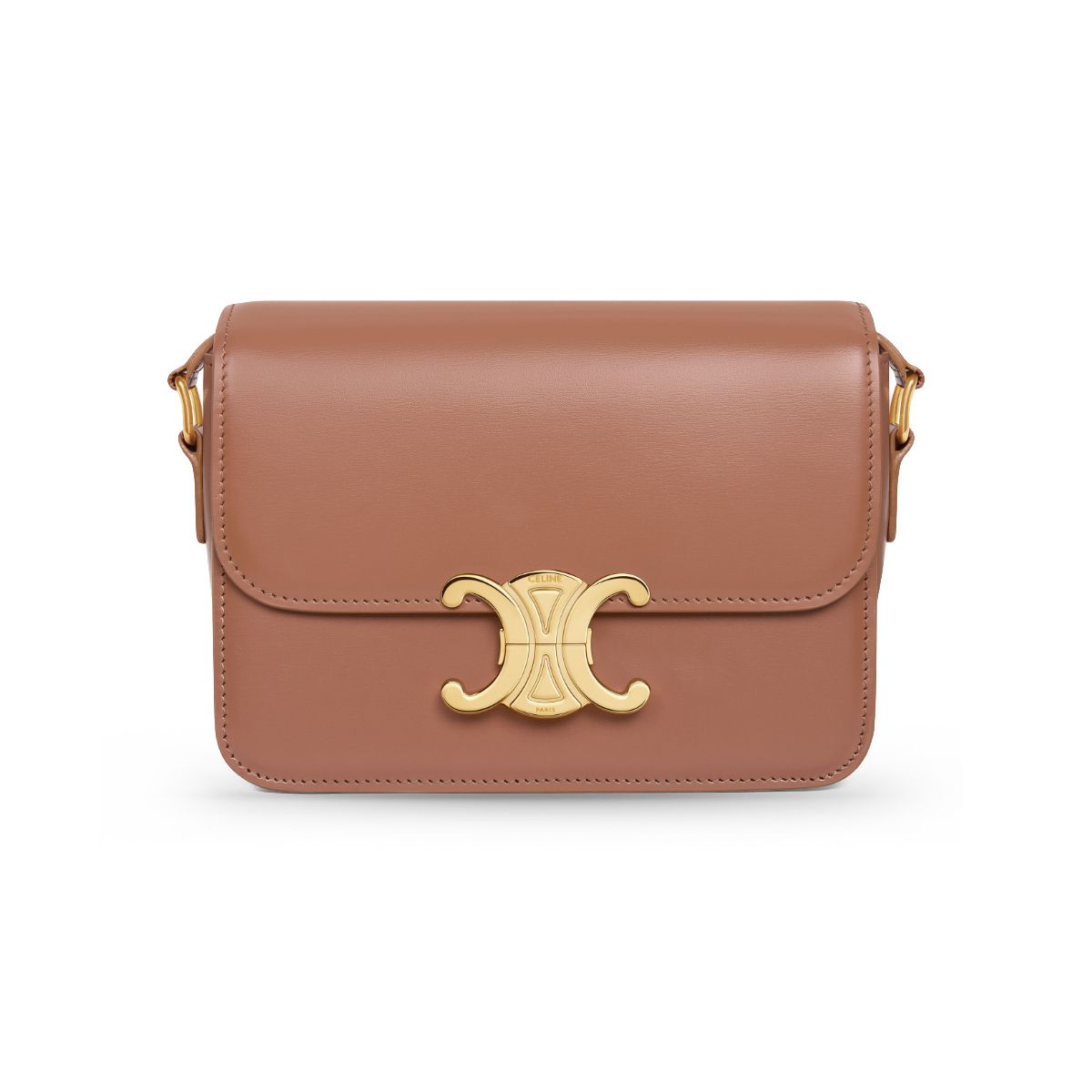 Teen Triomphe Crossbody Bag Calfskin Bronze GHW-Celine