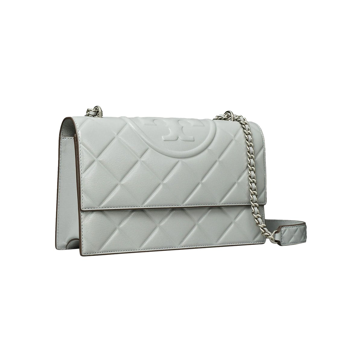 Small Fleming Convertible Shoulder Bag Grey