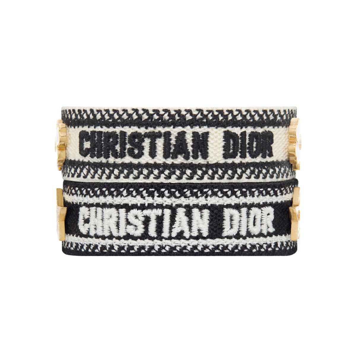WCJ Set Bracelet Black/White GHW-Christian Dior