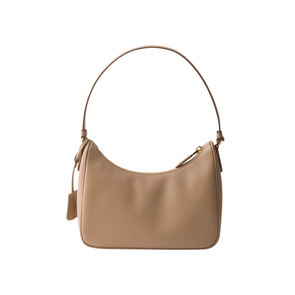 Mini Re-Edition 2005 Saffiano Leather Bag Cameo Beige