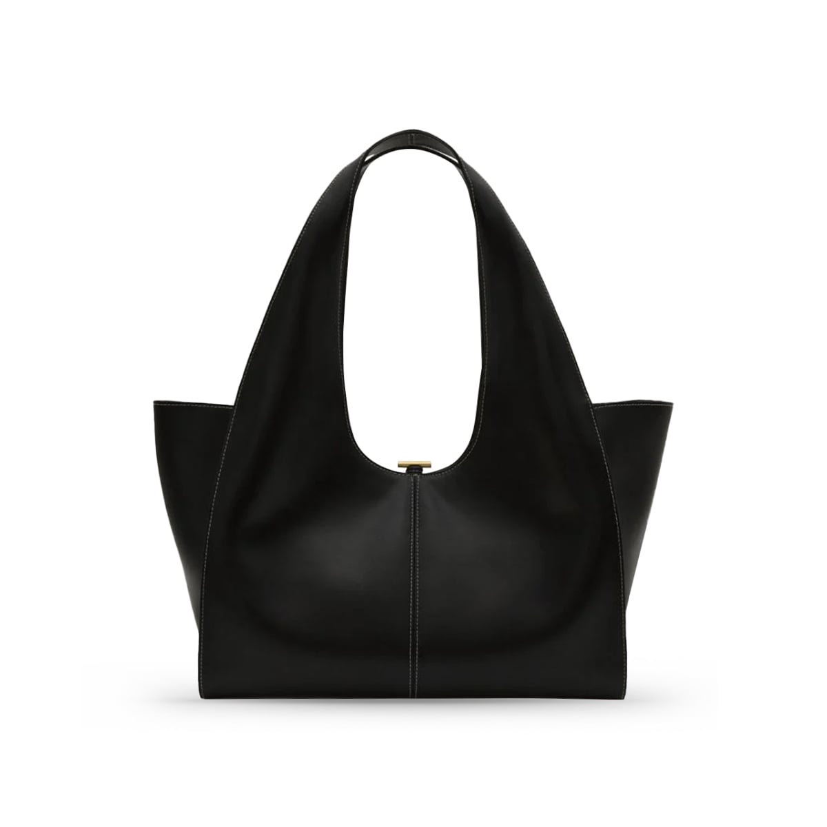 Panier Grand Shoulder Bag Soft Black-Atelier de Lumen