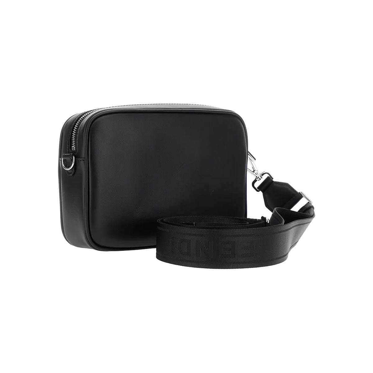 Squared FF Camera Case FF Jacquard Canvas and Leather Black