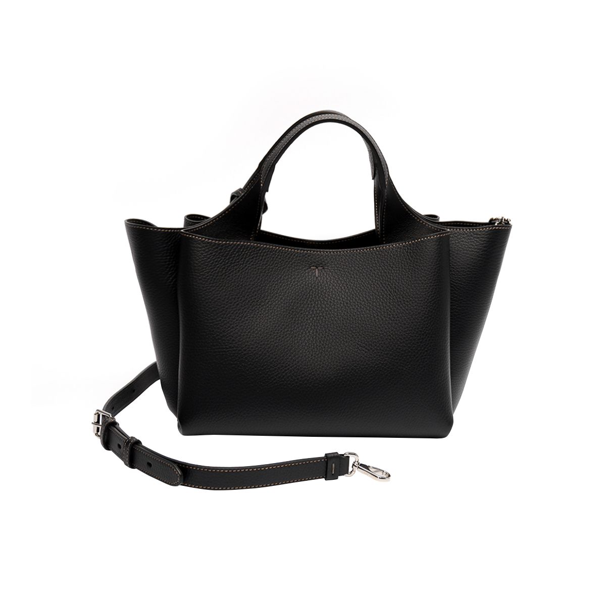 Mini T Timeless Pendant Bag Leather Black