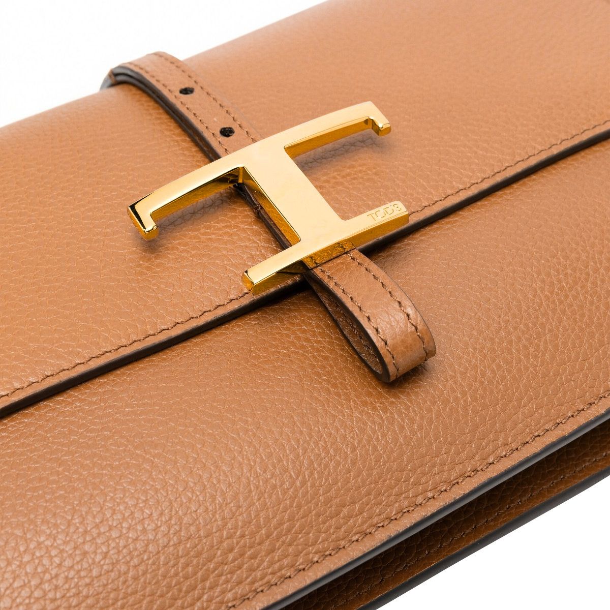 Mini T Timeless Flap Bag Leather Brown