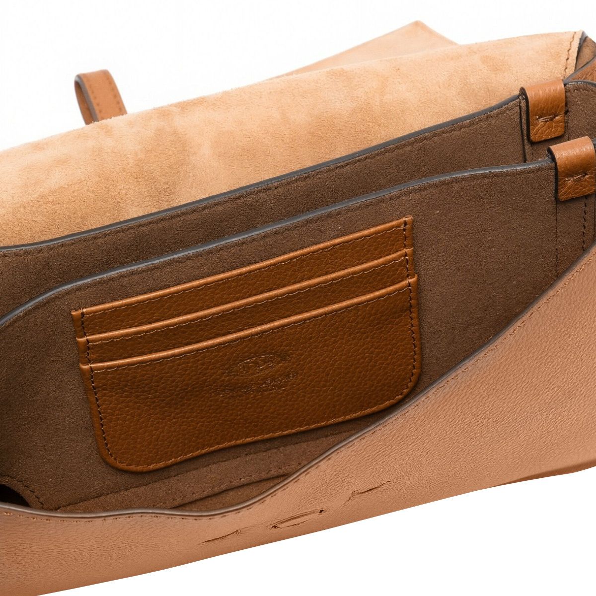 Mini T Timeless Flap Bag Leather Brown