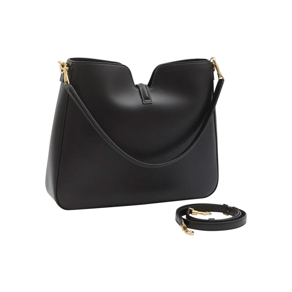 Medium Camille 16 Shoulder Bag Calfskin Leather Black GHW