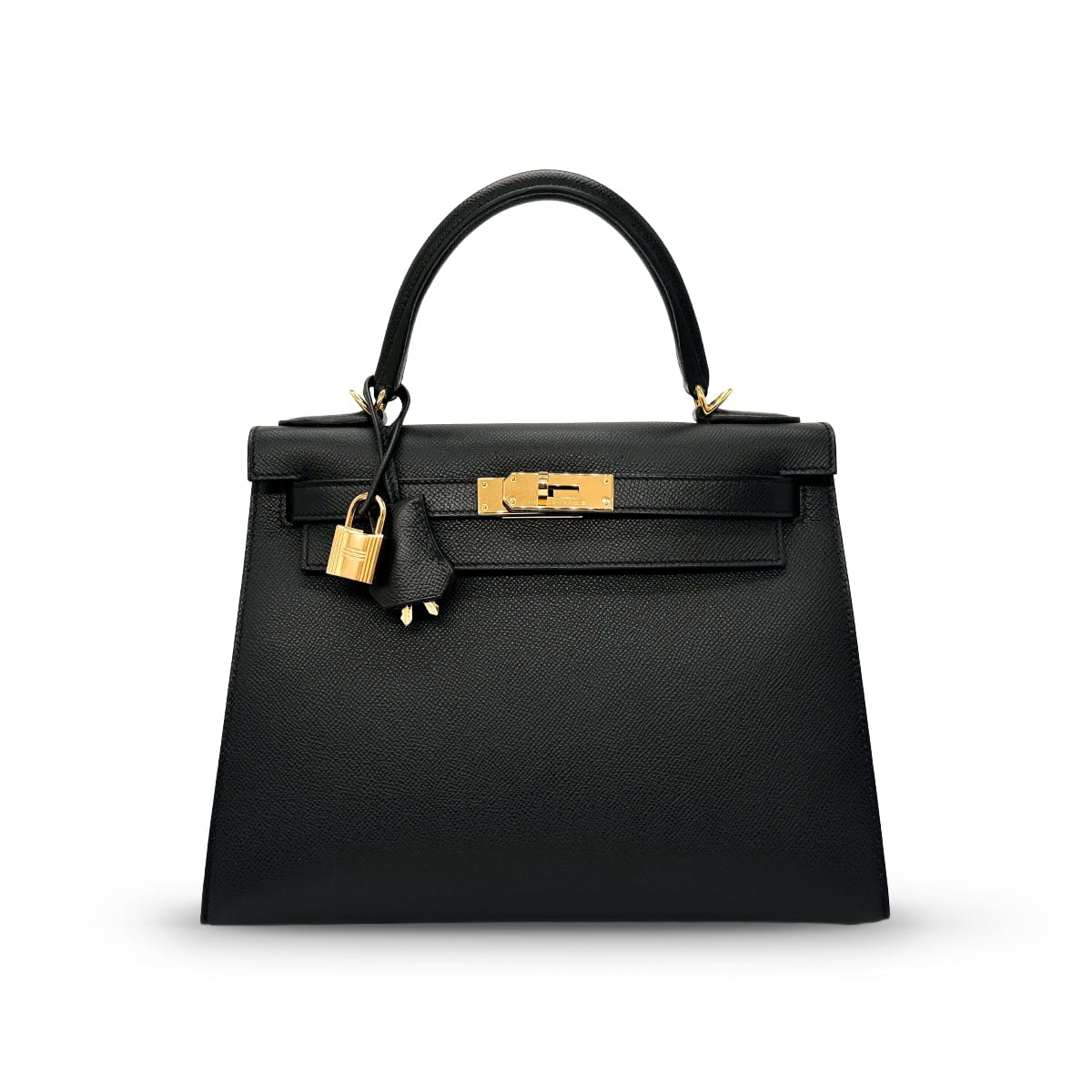 Kelly 28 HSS Black Epsom GHW D-Hermès