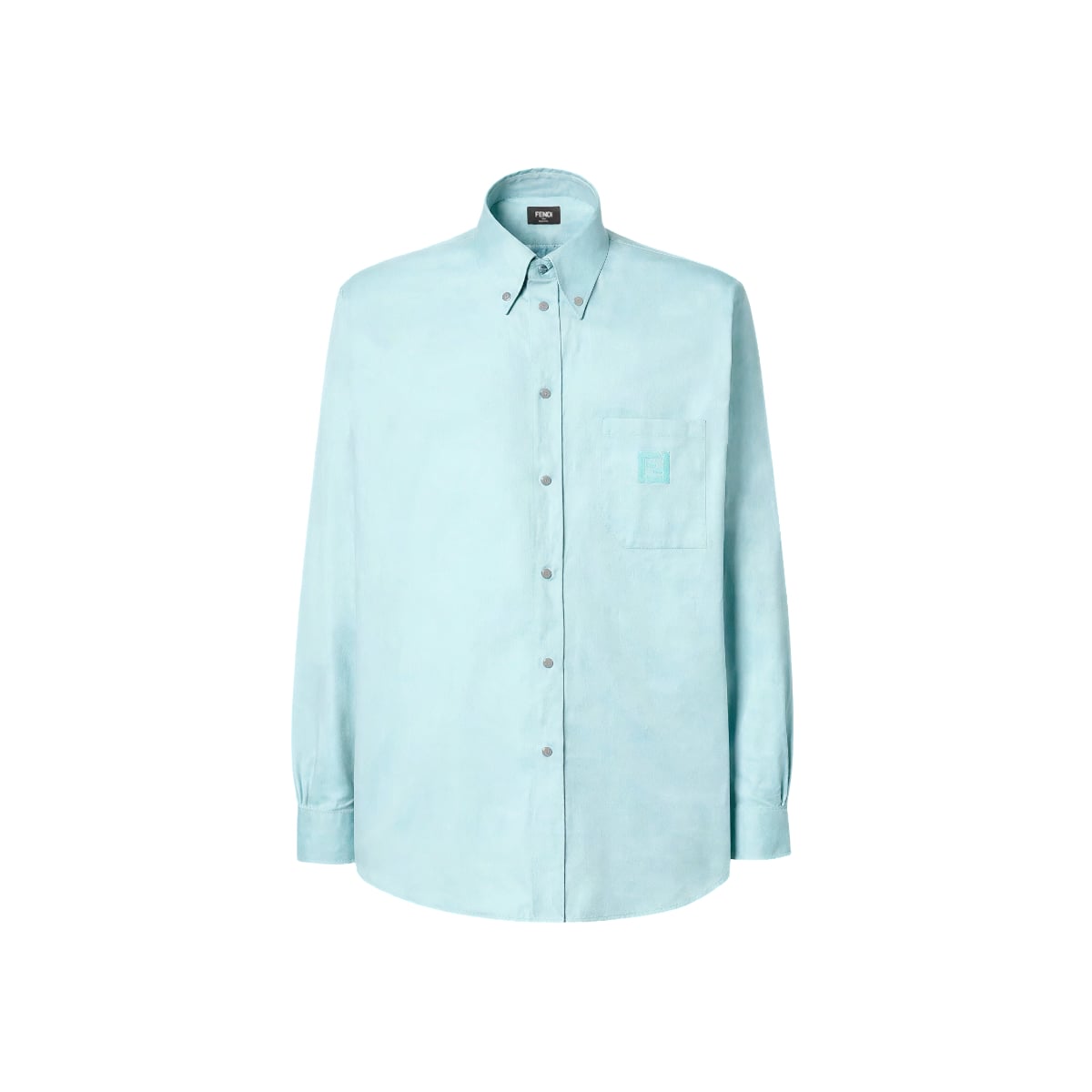 Oxford Cotton Long Sleeves Shirt Jade-Fendi