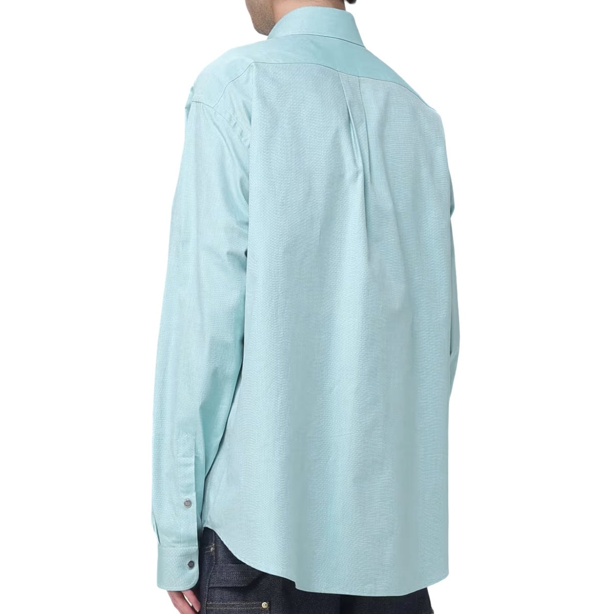 Oxford Cotton Long Sleeves Shirt Jade