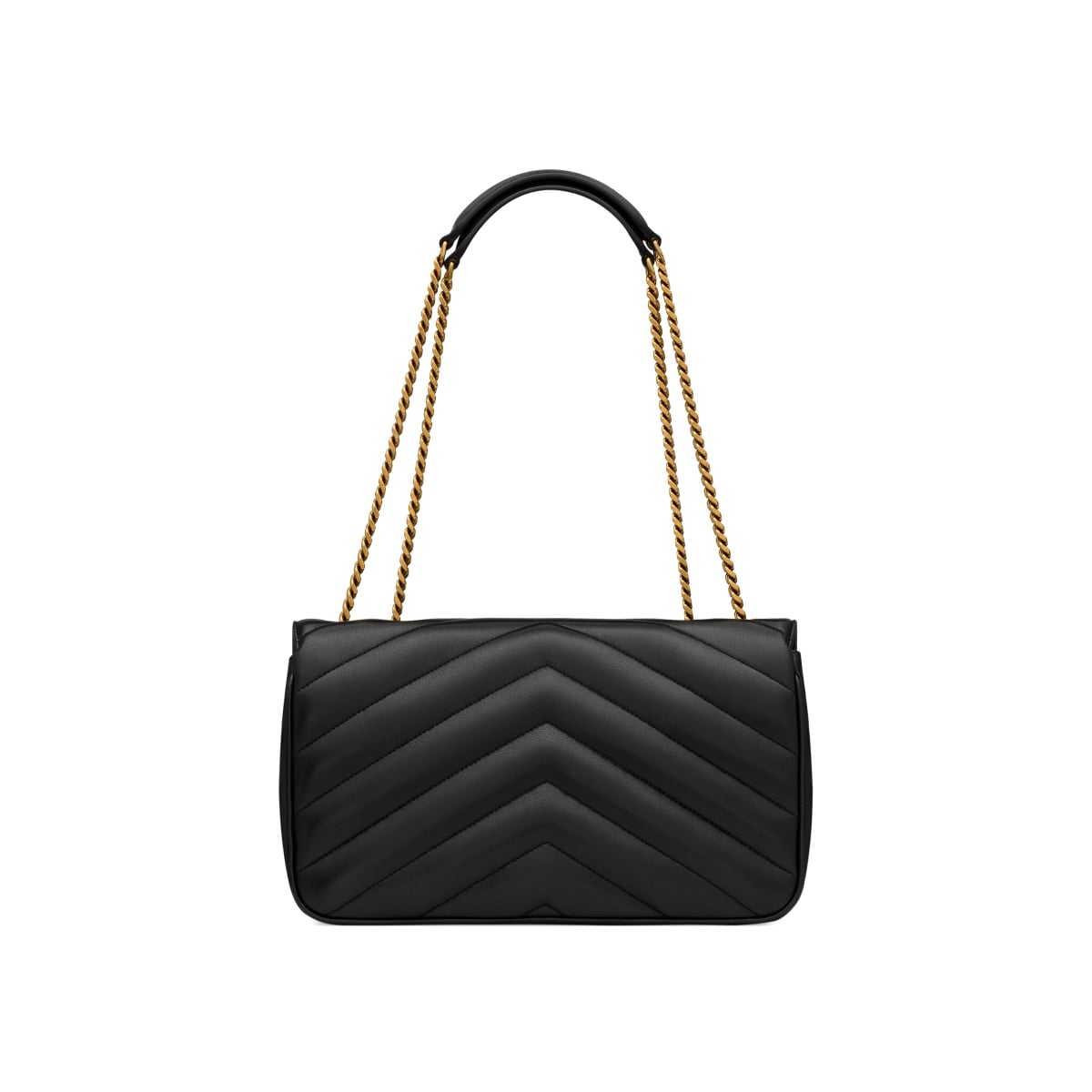 Loulou Medium Matelassé Lambskin Black BHW