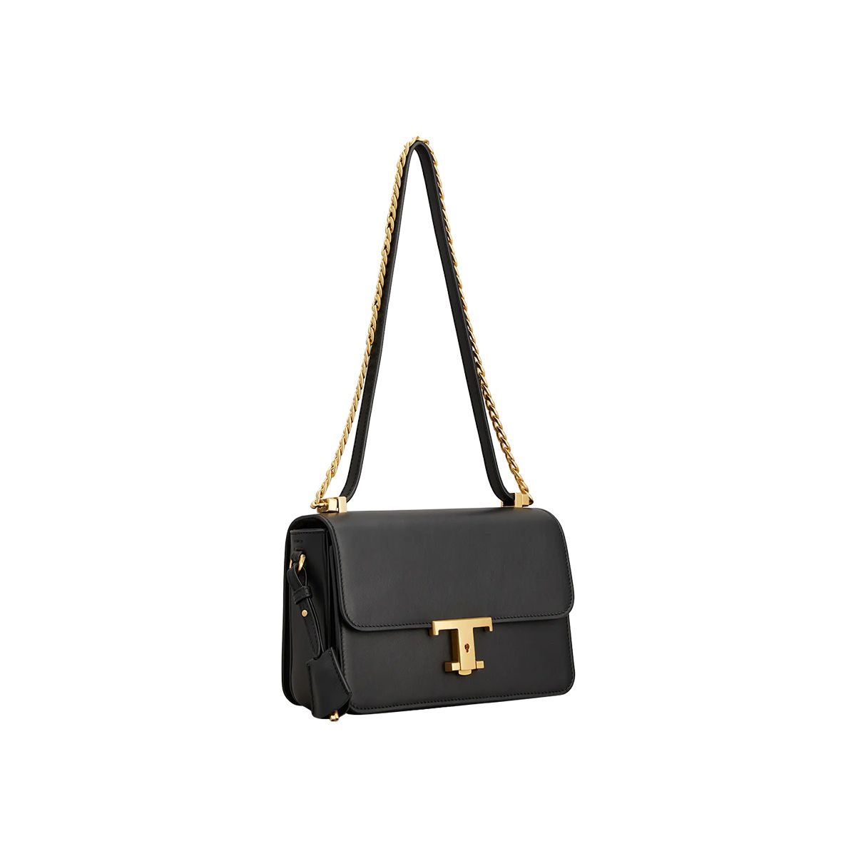 T Timeless Mini Flap Bag in Leather Black