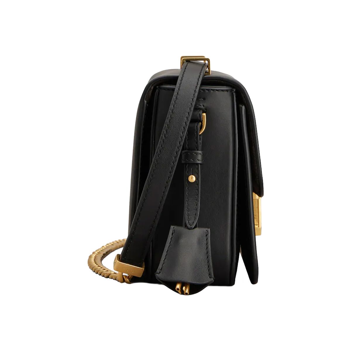 T Timeless Mini Flap Bag in Leather Black