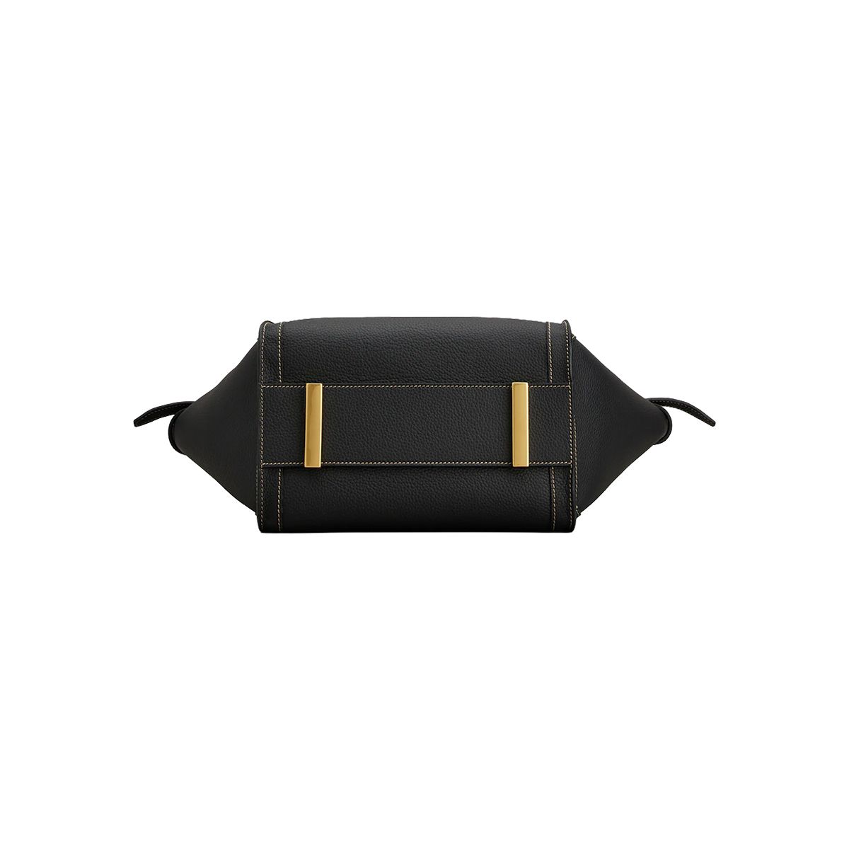 T Timeless Small Shopping Bag Calfskin Leather Black
