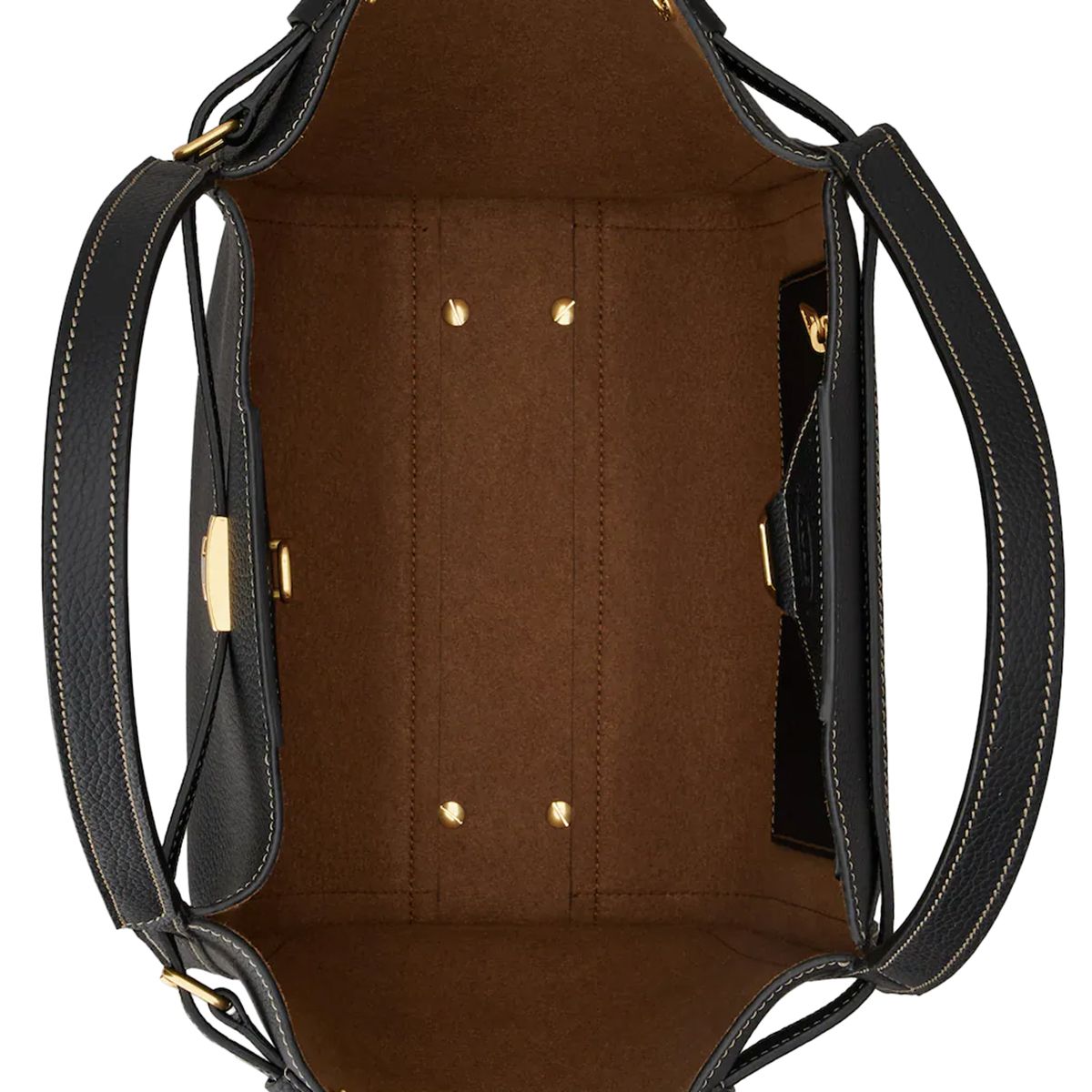 T Timeless Small Shopping Bag Calfskin Leather Black