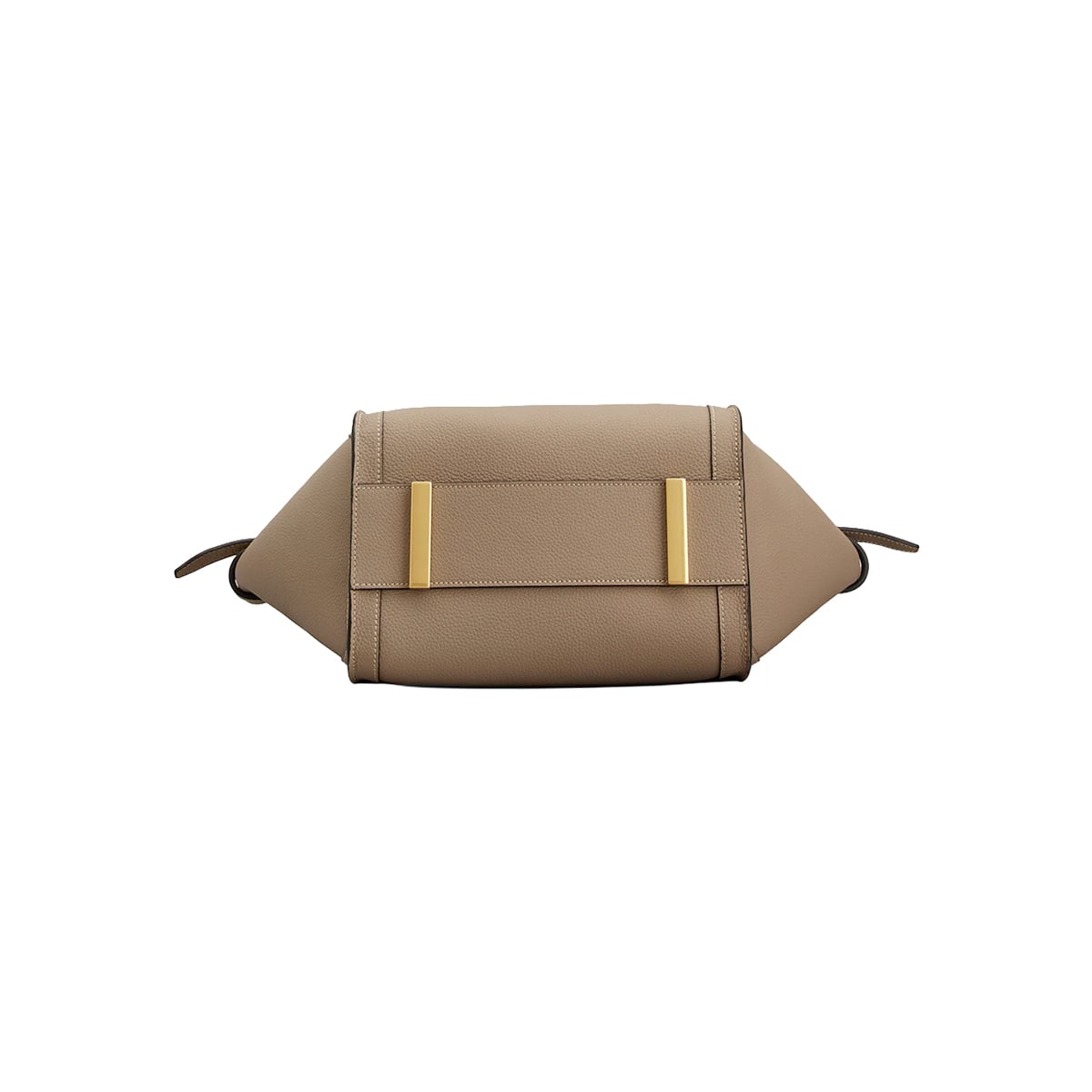 T Timeless Small Shopping Bag Calfskin Leather Beige