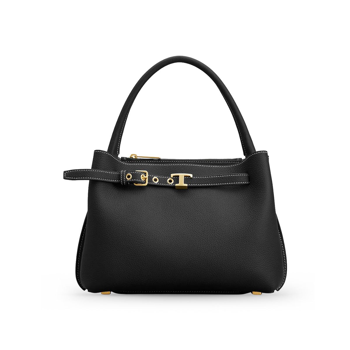T Timeless Mini Bag Soft Calfskin Leather Black-Tod's