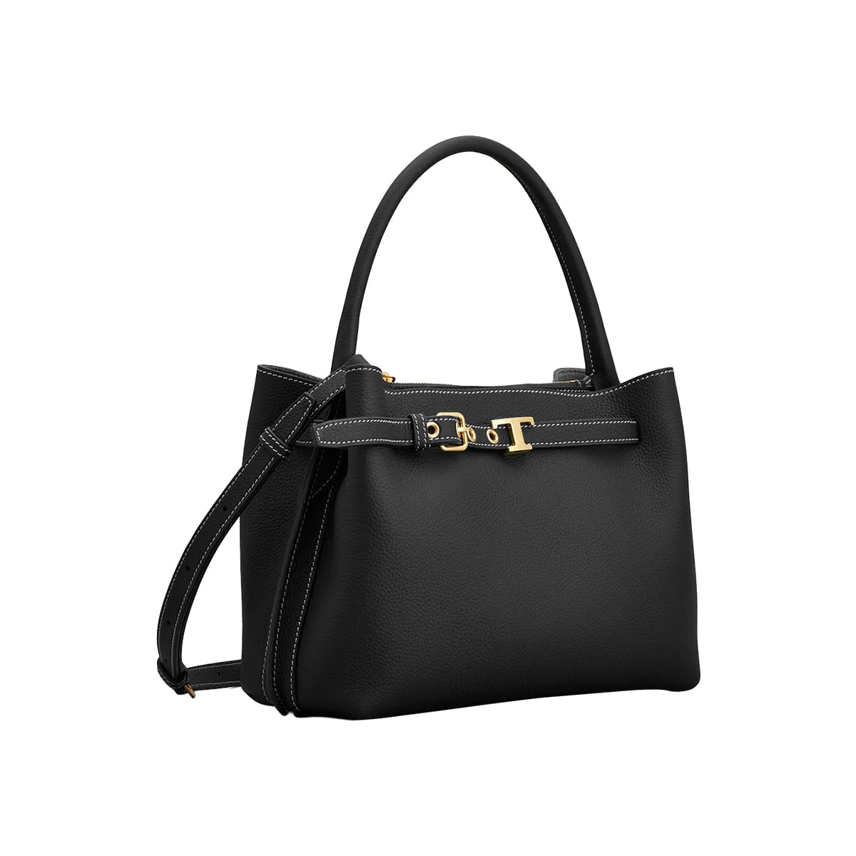 T Timeless Mini Bag Soft Calfskin Leather Black