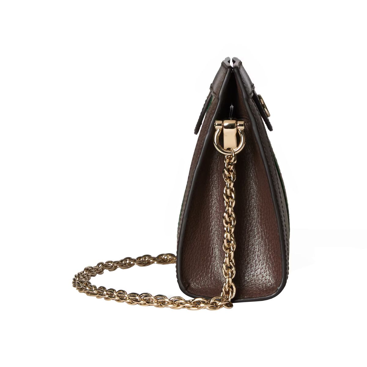 GG Ophidia Medium Shoulder Bag Beige/Dark Brown LGHW
