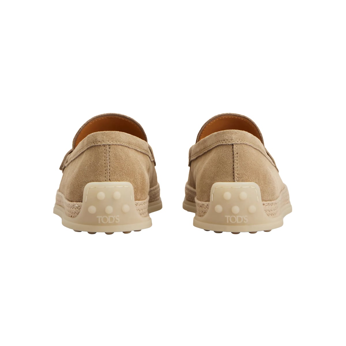 Loafer Pendant Logo Suide Beige