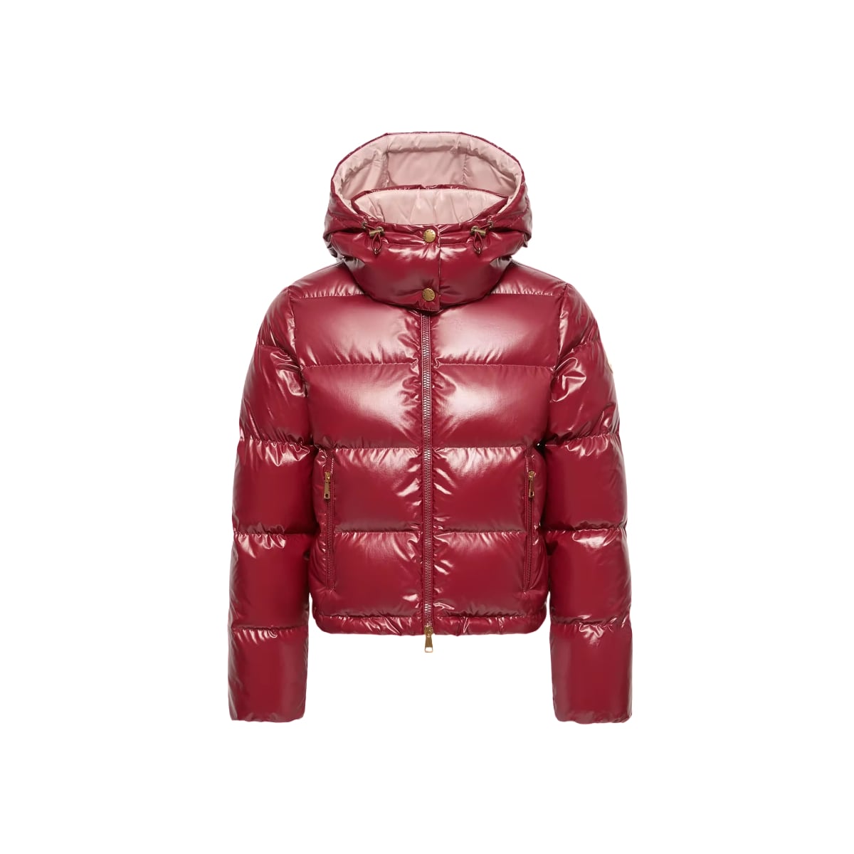 Niveole Short Down Nylon Jacket Ruby Red-Moncler