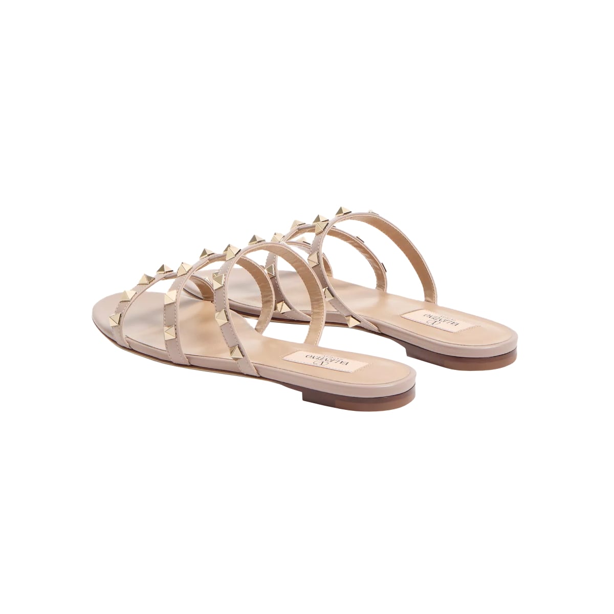 Rockstud Flat Slide Sandal Poudre