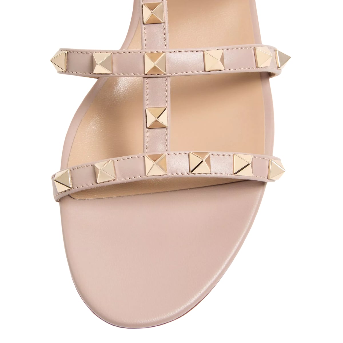 Rockstud Flat Slide Sandal Poudre