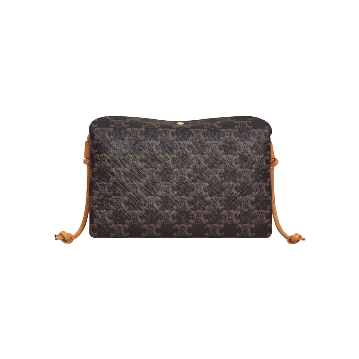 Trio Flap Triomphe Canvas and Lambskin Miel