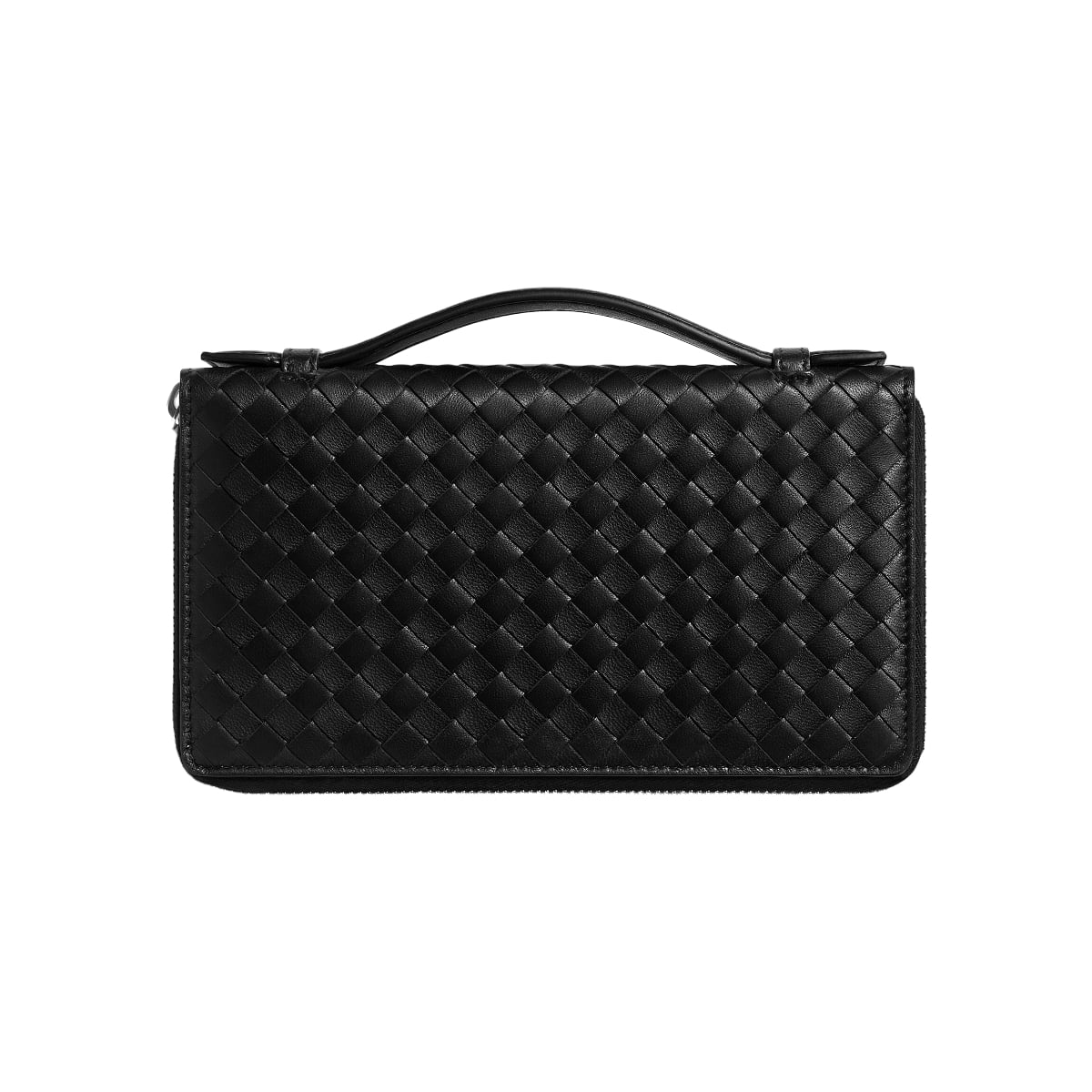 Intrecciato Piccolo Zip Organizer Black