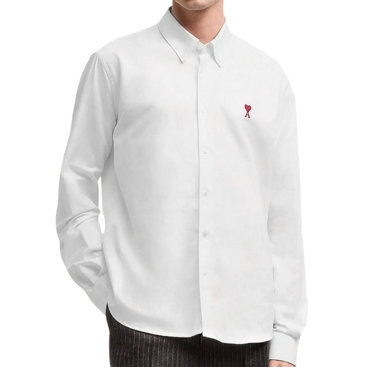 Ami De Coeur White Cotton Shirt Natural White