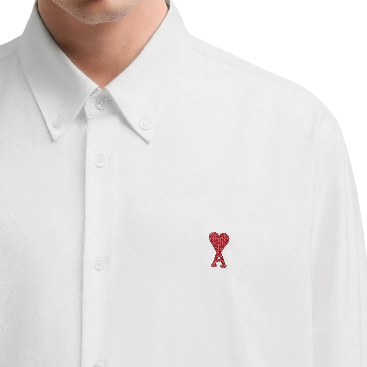 Ami De Coeur White Cotton Shirt Natural White