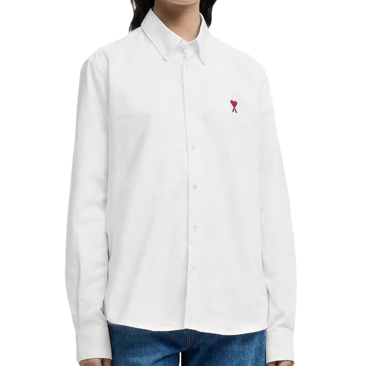 Ami De Coeur White Cotton Shirt Natural White