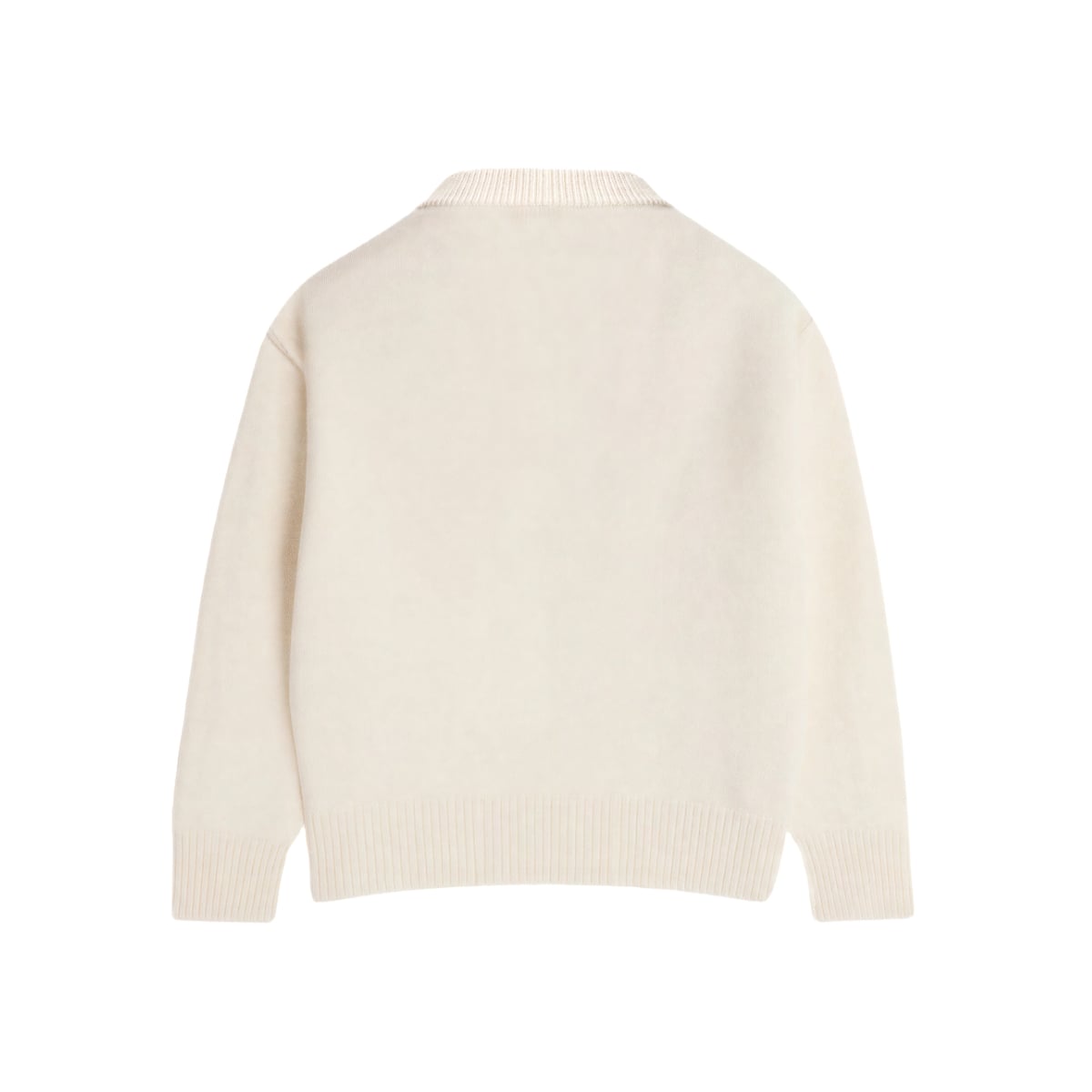 De Coeur Cardigan Natural Wool Off White/Red