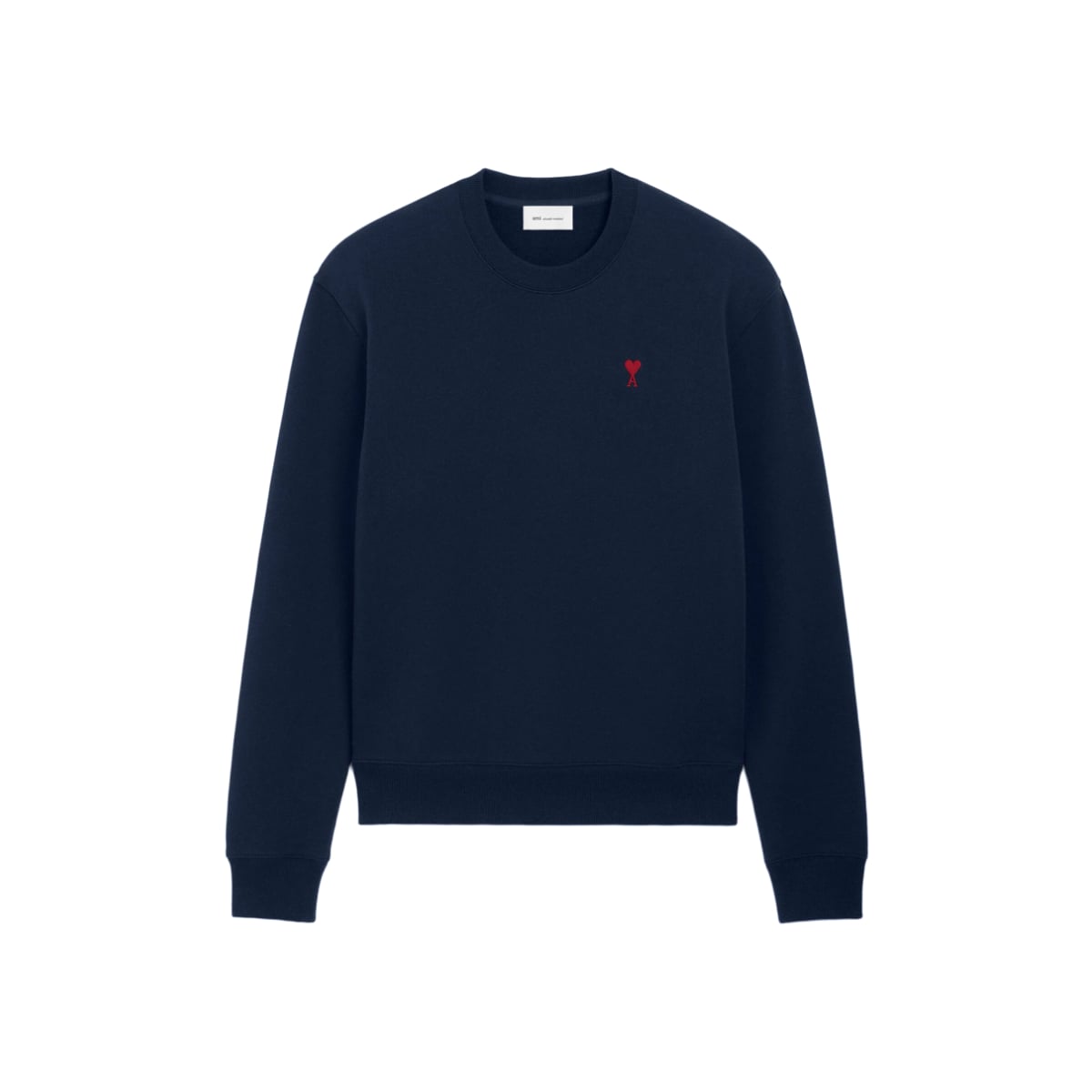 Ami De Coeur Black Cotton Sweatshirt Night Blue-Ami Paris