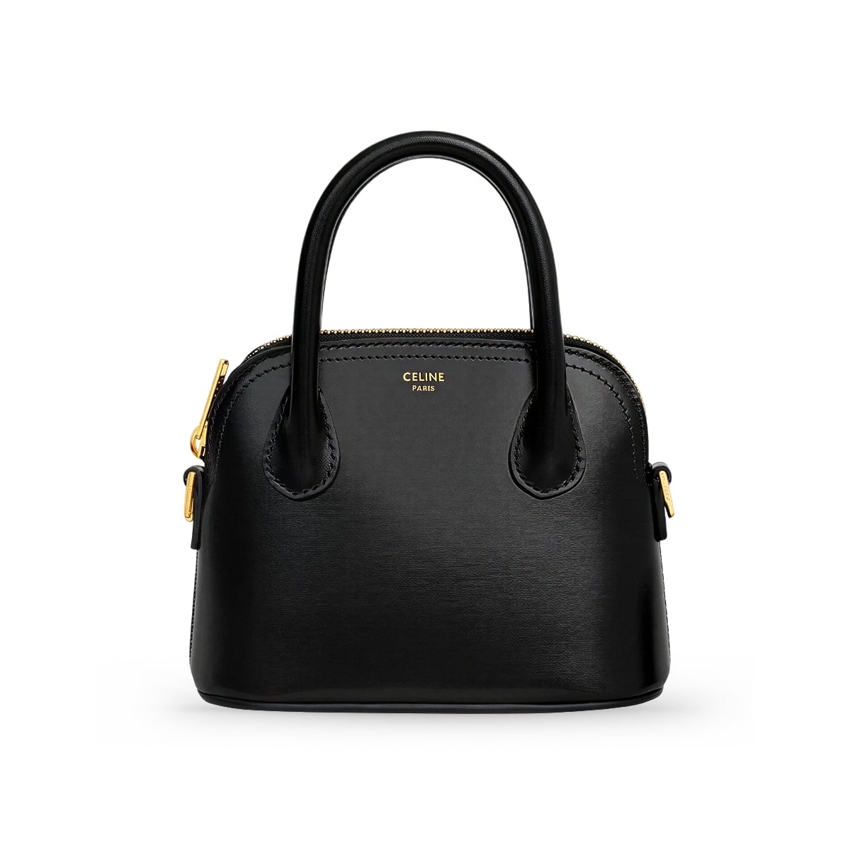 Honorine Mini Handbag Calfskin Black GHW-Celine