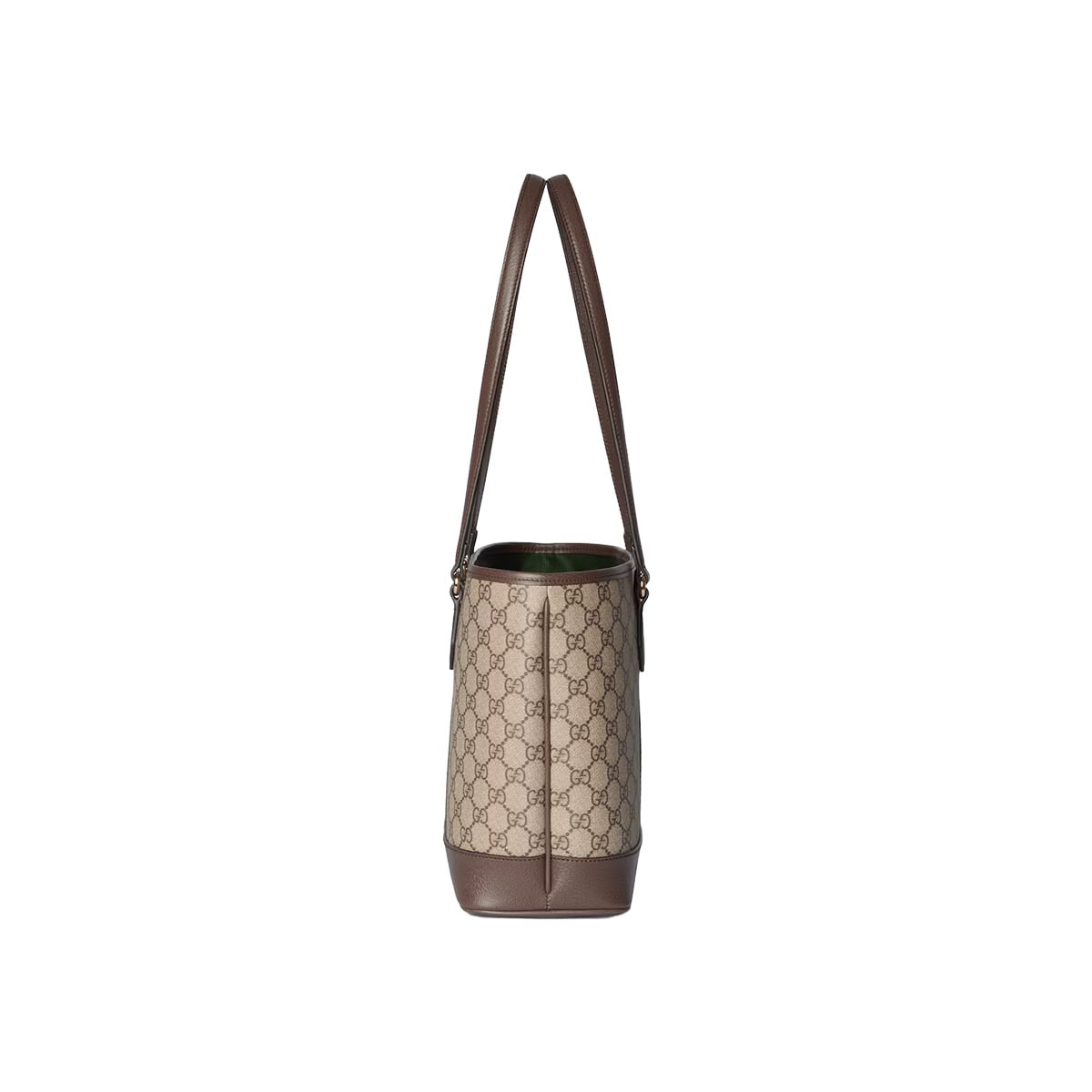 GG Ophidia Medium Monogram Tote Bag Beige and Dark Brown LGHW
