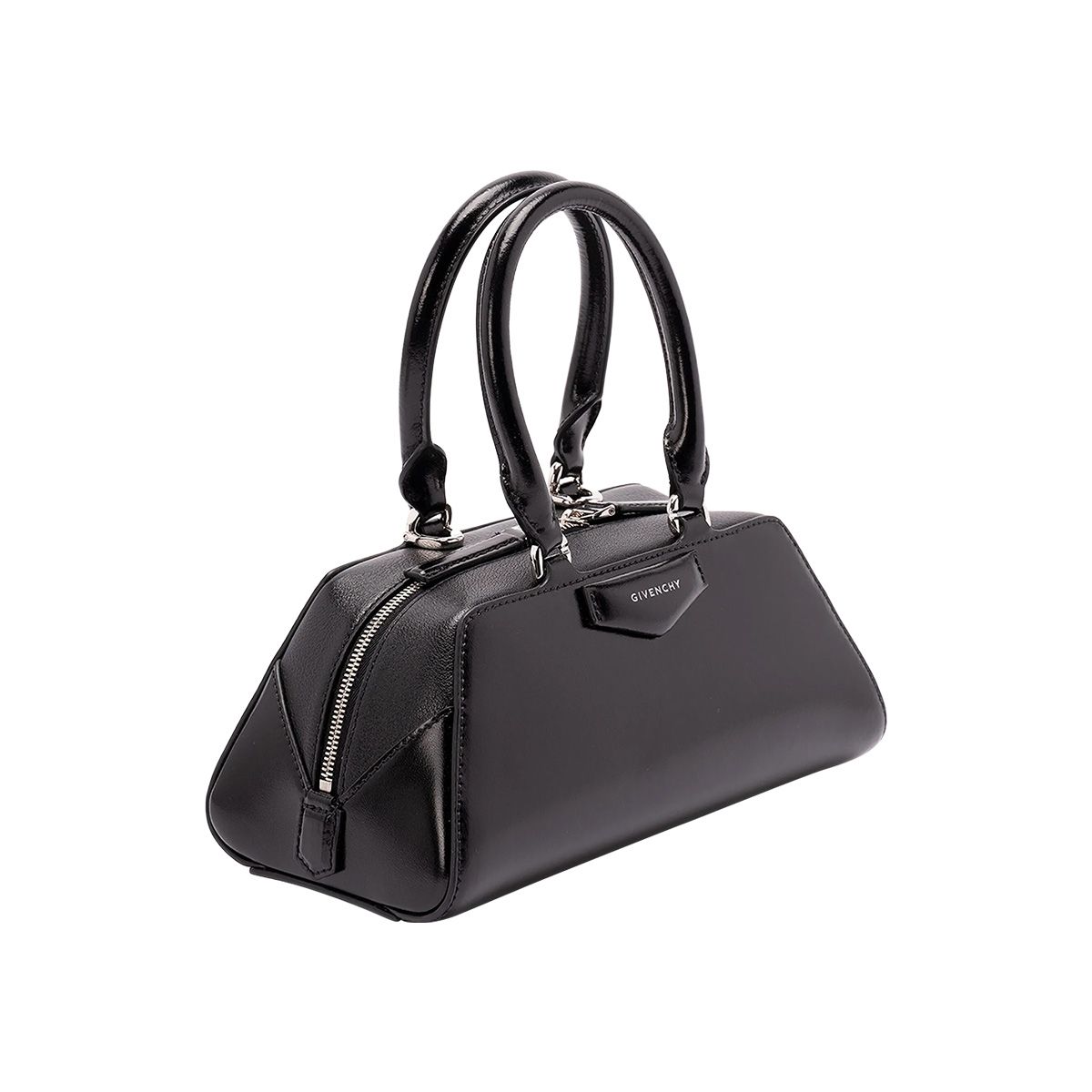 Mini Antigona East-West Bag Leather Black