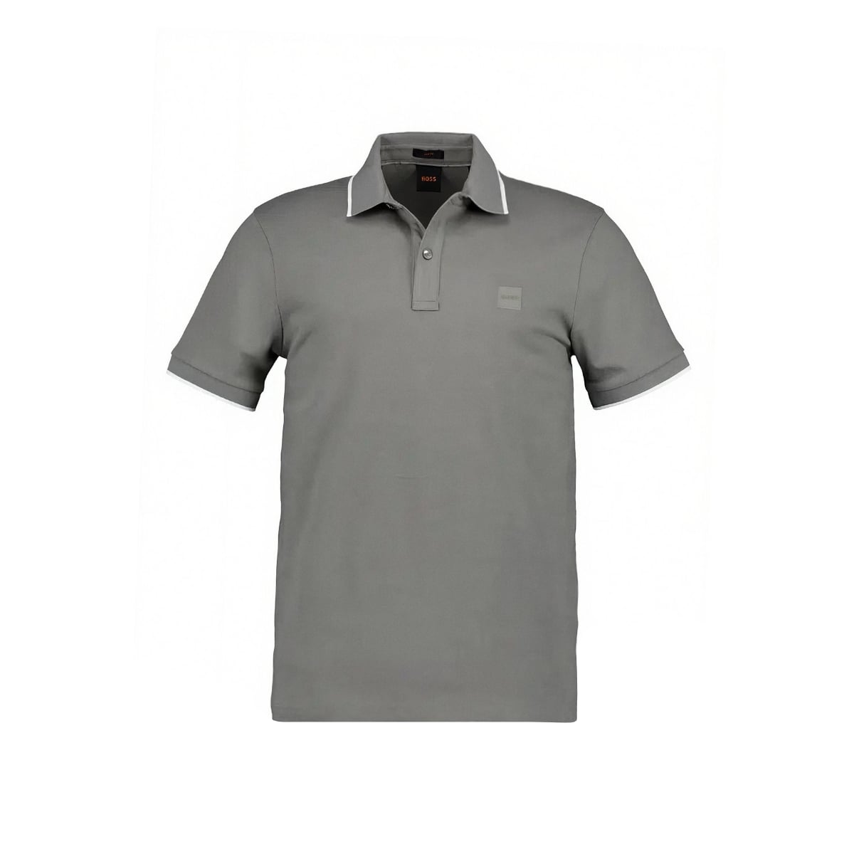Passertip Slim Fit Polo Shirt Stretch-Cotton Piqué Grey-Hugo Boss