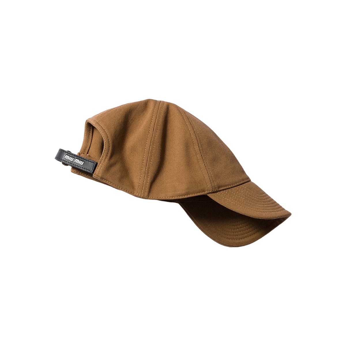 Drill Baseball Cap Embroidered Logo Cotton Cork Beige