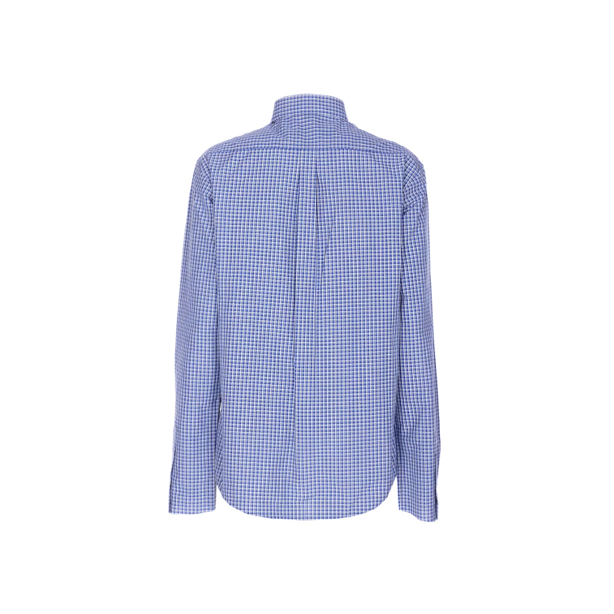 Checked Long Sleeves Shirt Sapphire Blue