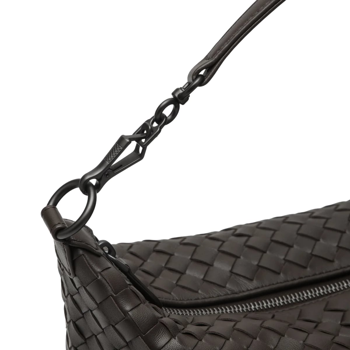 Tourmaline Small Intrecciato Nappa Shoulder Bag Fondant