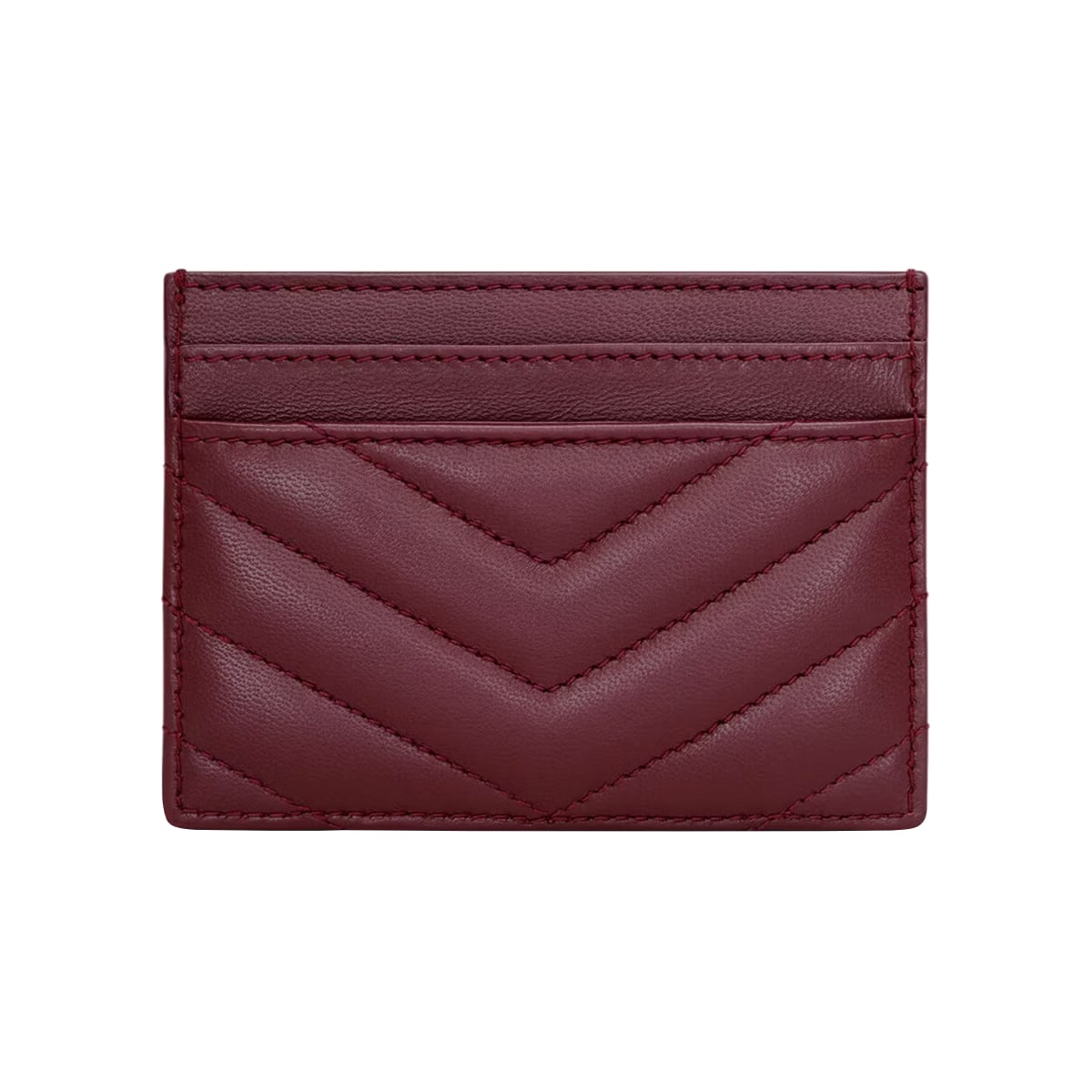 Cassandre Card Case Lambskin Rouge Cabernet GHW