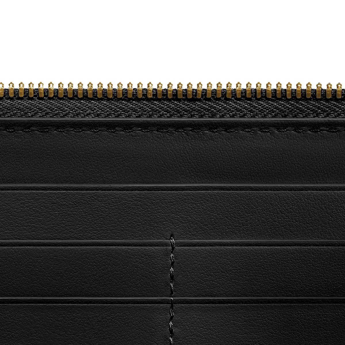 Intrecciato Zip Around Wallet Black