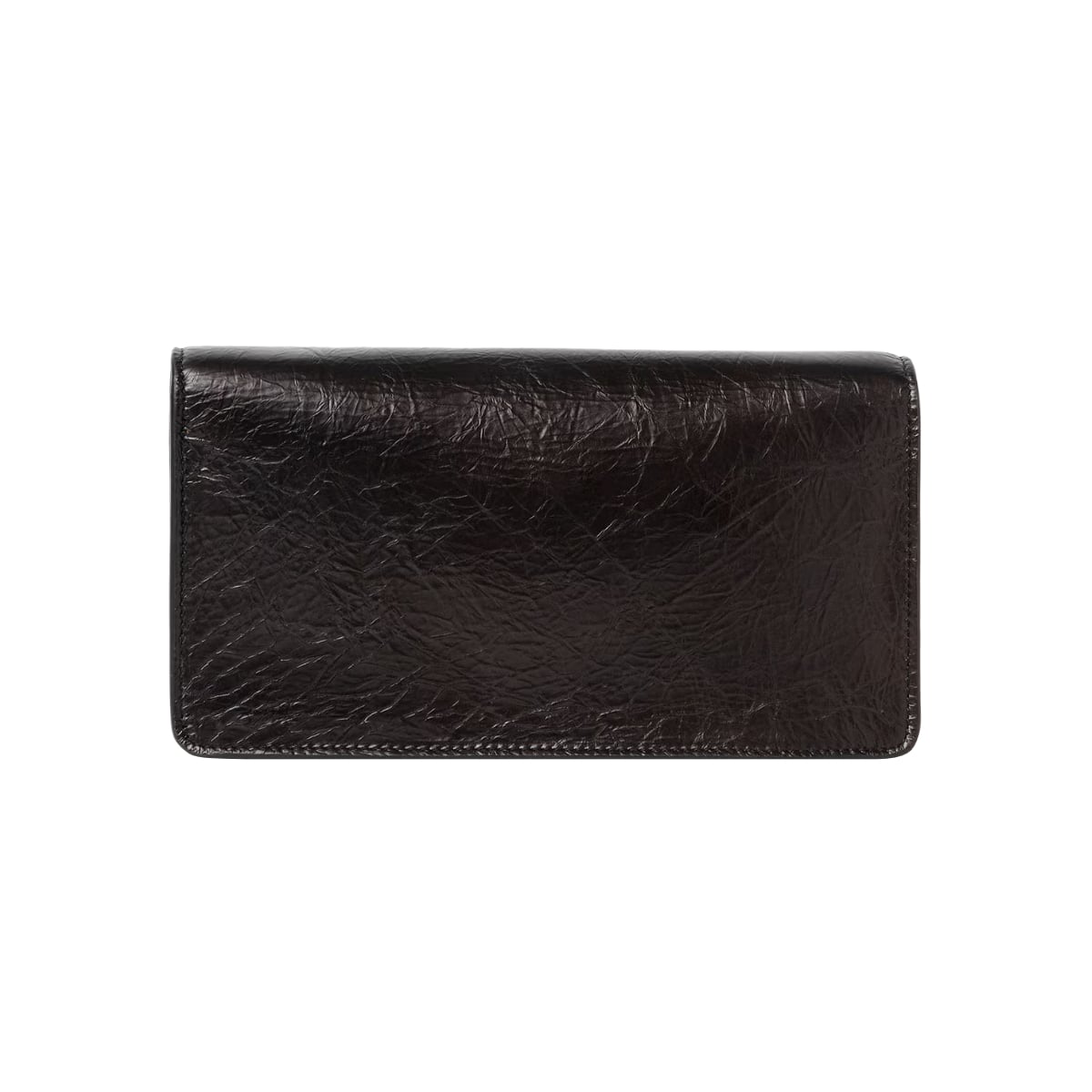 Tube Wallet on Chain Leather Black PHW
